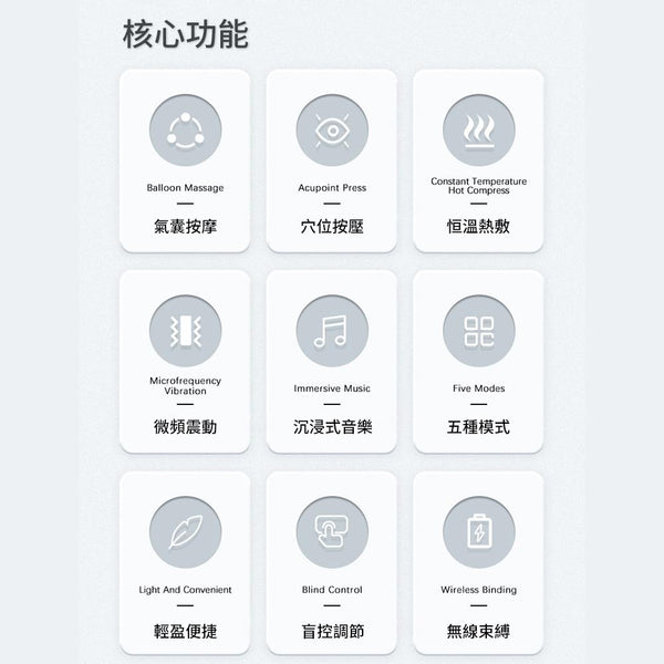 ONETWOFIT - ET038501 智能眼部按摩器