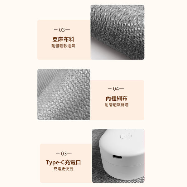 ONETWOFIT - 腿部按摩儀 氣壓熱敷 無線震動 促進血液循環 氣囊熱敷小腿按摩機 旅行便攜脚部按摩器 灰色（一對裝）全自動揉捏足療神器--ET035601