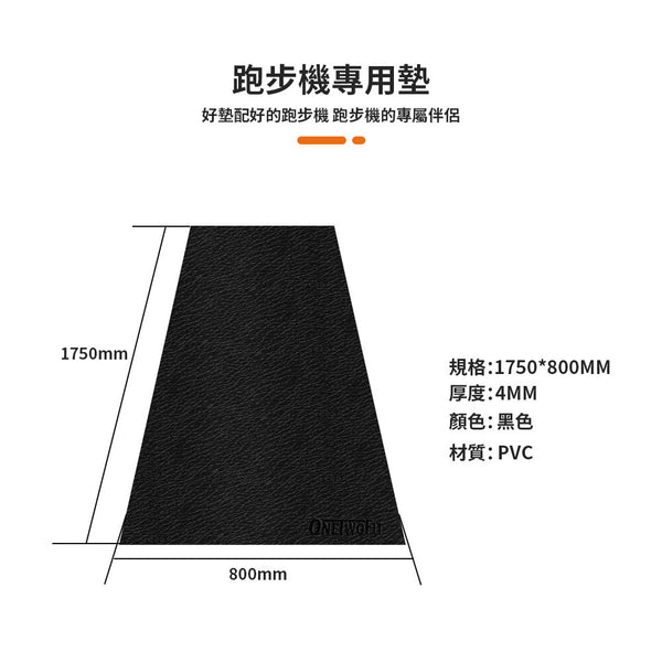 OneTwoFit - OT185 跑步機專用墊 運動器材減震墊