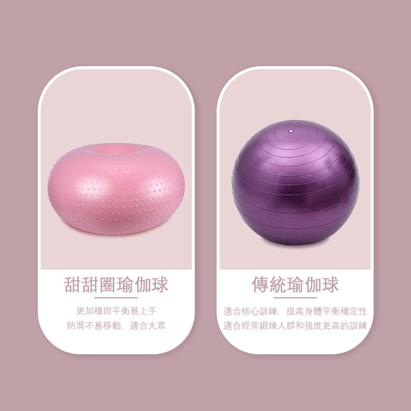 OneTwoFit - OT037002 健身瑜伽球 - 紫色