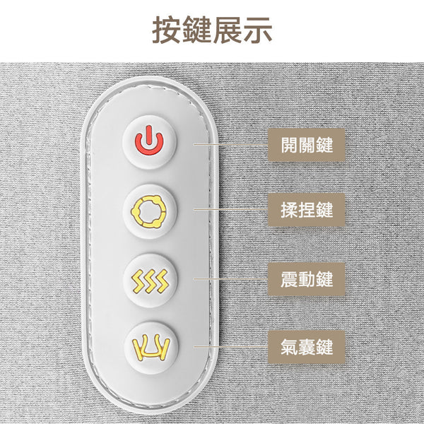 OneTwoFit - OT297 Waist and Hip Massage Cushion, Hot Compress Massage, Correct Sitting Posture, Beautiful Buttocks