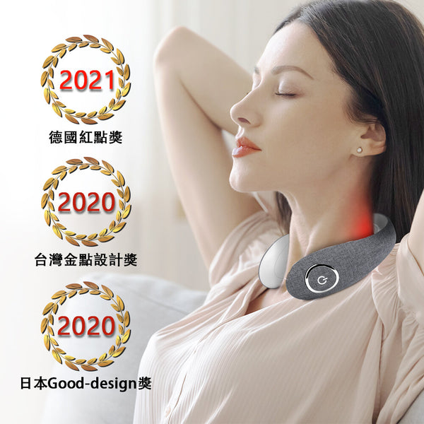 OneTwoFit - OT0343 TENS+EMS+Hot Compress Double Pulse Neck Massager 16 levels of intensity, 6 modes, 3 levels of heat