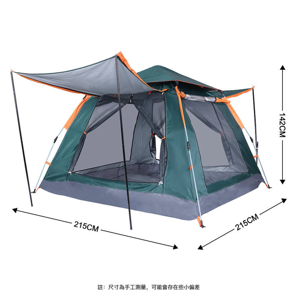 neTwoFit - OT039801 Outdoor Camping Tent[3-4ppl], Quick Open,Proof wind/sun/water/insect,Ventilated,Beach Tent