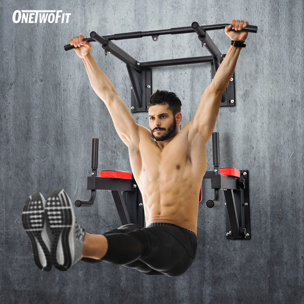 Mounted Pull Up Bar Exercise Equipment On The Wall Onetwofit Wall